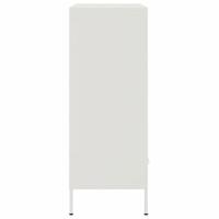 Hoge kast 68x39x101,5 cm koudgewalst staal wit - thumbnail