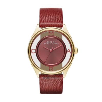 Horlogeband Marc by Marc Jacobs MBM1377 Leder Rood 18mm