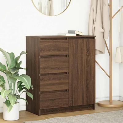 Dressoir met lades 71x35x84 cm spaanplaat bruin eikenkleurig Dressoir met lades 71x35x84 cm spaanplaat bruin eikenkleurig