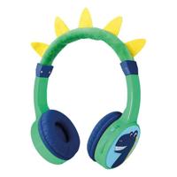 Mobilize Wireless/Wired Over Ear Kids Headphone 85dB Dinosaur - thumbnail