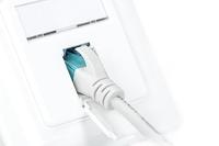 Digitus DN-9010/8-1 Netwerkdoos Inbouw (in muur) Inzet met centraalstuk en frame CAT 6A Wit - thumbnail