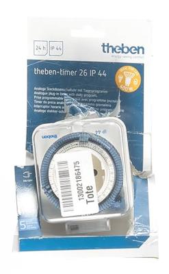 Theben 0176575 Stopcontact-schakelklok Analoog Dagprogramma IP44