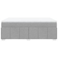 Boxspring met matras stof lichtgrijs 160x200 cm - thumbnail