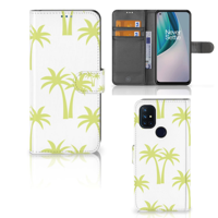 OnePlus Nord N10 Hoesje Palmtrees | Portemonnee hoesje - thumbnail