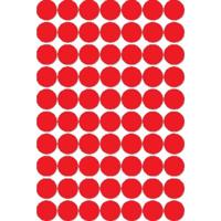 Apli ronde etiketten in etui diameter 19 mm, rood, 560 stuks, 70 per blad - thumbnail