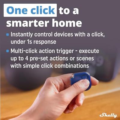 Shelly Shelly BLU Button 1 Blue Afstandsbediening, Toets Bluetooth, WiFi - thumbnail