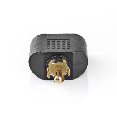 Subwoofer-Adapter | RCA male - 2x RCA female | 10 stuks | Zwart