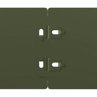 Gazonranden 10 st 10x103 cm koudgewalst staal olijfgroen - thumbnail