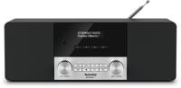 TechniSat DigitRadio 4 Stereo DAB Radio (DAB+, FM, Bluetooth, hoofdtelefoonaansluiting, AUX-ingang, wekker, OLED-display, 20 Watt RMS, Elac luidspreker), Zwart - thumbnail