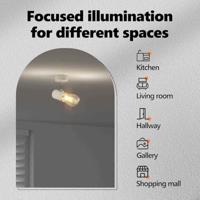 VidaXL Plafondspot met schijnwerpers wit 6,5 x 6 x 11,5 cm metaal - thumbnail