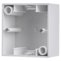 Berker S.1 Opbouwbehuizing 1-voudig polarwit mat