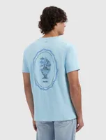 Pure Path Embroidered Vase T-Shirt Heren Lichtblauw - Maat S - Kleur: Lichtblauw | Soccerfanshop - thumbnail