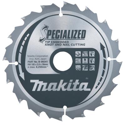 Makita Accessoires Cirkelzaagblad TipE 190x20x2,2 40T 5G - B-40593 Makita Accessoires Cirkelzaagblad TipE 190x20x2,2 40T 5G - B-40593