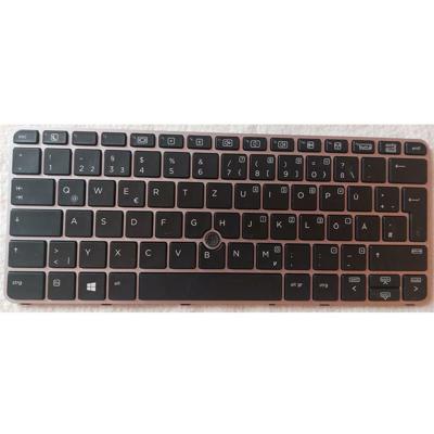 Notebook keyboard for HP EliteBook 725 G3 820 G3 with pointstick with frame silver GERMAN