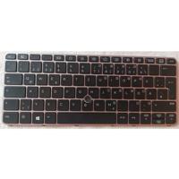 Notebook keyboard for HP EliteBook 725 G3 820 G3 with pointstick with frame silver GERMAN - thumbnail