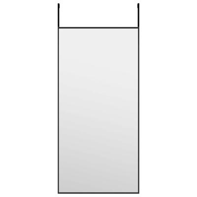 VidaXL Deurspiegel 30x60 cm glas en aluminium zwart