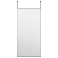 VidaXL Deurspiegel 30x60 cm glas en aluminium zwart - thumbnail