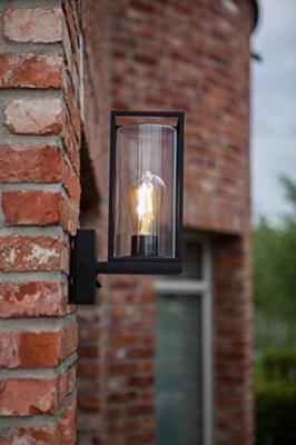 Buitenlamp industrieel met sensor voordeur e27 &apos;Flair&apos; 31cm - thumbnail