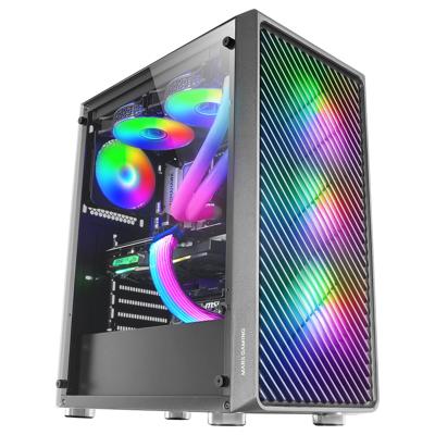 ATX Semi-toren BehuizingMars Gaming MCF Zwart - thumbnail