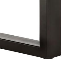 Boomstambankje 110 cm massief acaciahout en staal - thumbnail