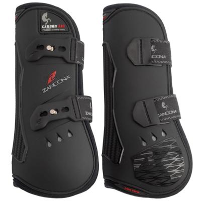 Zandona Carbon Air peesbeschermers zwart maat:l