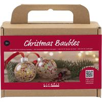 Creativ Company Mini hobbyset kerstballen, pailletten, 1 doos - thumbnail