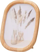 Fotolijst hout ovaal 0x0x21cm bruin - thumbnail
