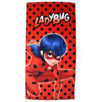 Ladybug Strandlaken Ready 70 x 140 cm rood - thumbnail