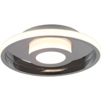 LED Badkamer Plafondlamp Rond 28W - Dimbaar IP44 - Warm Wit 3000K - Mat Chroom - thumbnail
