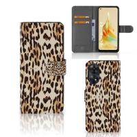 OPPO Reno8 T 4G | Telefoonhoesje | Met pasjeshouder | Leopard - thumbnail
