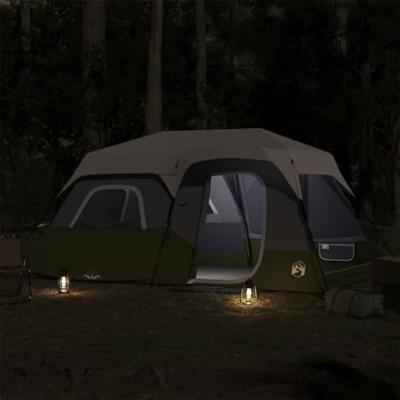 Tent met LED 441x288x217 cm lichtblauw