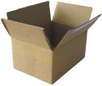 Verzenddoos, anderhalve golf, 4,5 mm, bruin, ft 305 x 215 x 150 mm - thumbnail