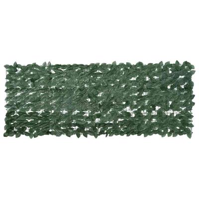 VidaXL Balkonscherm met donkergroene bladeren 200x75 cm