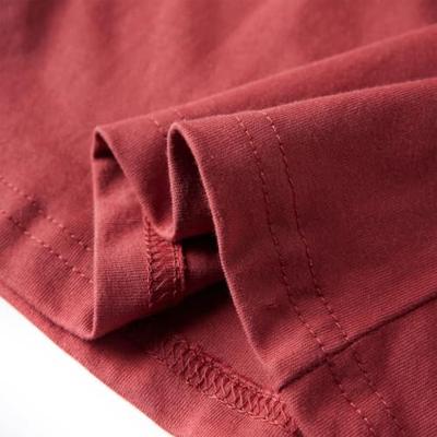 Kindershirt met lange mouwen runderprint 92 roodbruin