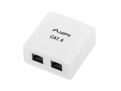 Connector RJ45 Categorie 6 UTP Lanberg OU6-0002-W Wit - thumbnail