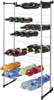 Metaltex bardolino flessenrek voor 72 flessen 59x26x124 cm zilver/zwart - thumbnail