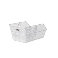 Basil cento s fm - fietsmand - achterop - klein - inclusief bevestigingsmateriaal - wit - thumbnail