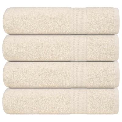 VidaXL Handdoeken frogn 4 st 50x100 cm 360 g/m² crème