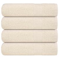 VidaXL Handdoeken frogn 4 st 50x100 cm 360 g/m² crème - thumbnail
