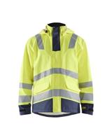 Blåkläder Vlamvertragende regenjas LEVEL 2 43132022 | High-Vis Geel/Marineblauw | Maat 4XL - 7330509783672 - thumbnail