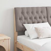 Gestoffeerd hoofdbord Taupe 140 cm Massief grenenhout - thumbnail