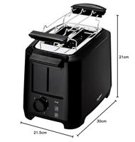 Tefal TT1408 Uno Broodrooster Zwart - thumbnail