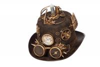 Hoed steampunk met licht - thumbnail