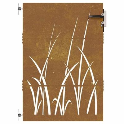 Poort 85x125 cm grasontwerp cortenstaal Poort 85x125 cm grasontwerp cortenstaal