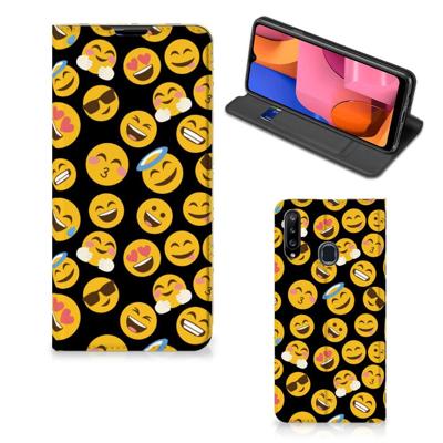 Samsung Galaxy A20s | Hoesje met Magneet | Emoji