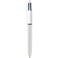 Pen Bic Shine Silver Wit Zilverkleurig (12 Onderdelen) - thumbnail