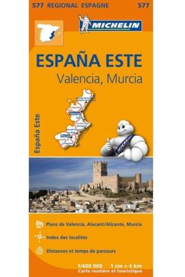 Michelin Wegenkaart 577 Spanje Oost - Comunidad Valenciana, Murcia (Paperback) Michelin Wegenkaart 577 Spanje Oost - Comunidad Valenciana, Murcia (Paperback)
