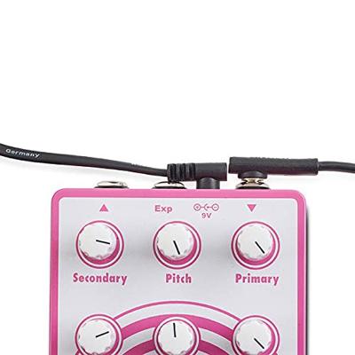 RockBoard Flat Power Cable voedingskabel voor gitaareffecten haaks 15 cm