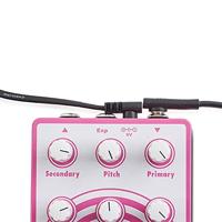 RockBoard Flat Power Cable voedingskabel voor gitaareffecten haaks 15 cm - thumbnail