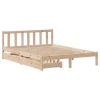 Bedframe zonder matras massief grenenhout 140x200 cm - thumbnail